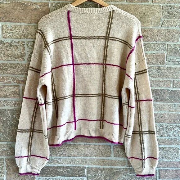 ✨HP✨ NWOT Splendid Greta Plaid Sweater - Picture 4 of 8